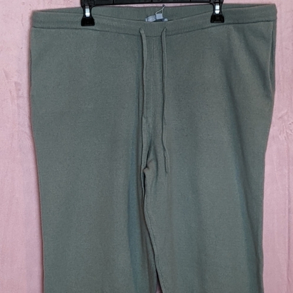 Antonio Melani Mint Green Cashmere Elizabeth Jogger Pants size XL - Picture 2 of 6